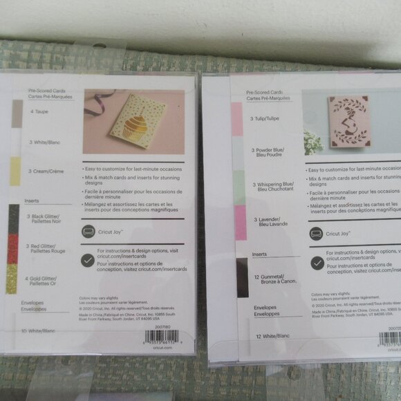 New Lot of 4 Cricut Joy Insert Cards Bundle of 4 Assorted, New in Package - Picture 5 of 7